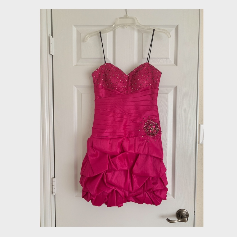 pink mini dress